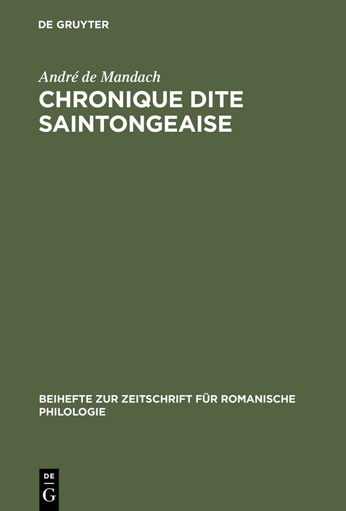 Chronique dite Saintongeaise: Texte franco-occitan inedit "Lee", a la decouverte d'une chronique gasconne du XIIIeme siecle et de sa poitevinisation