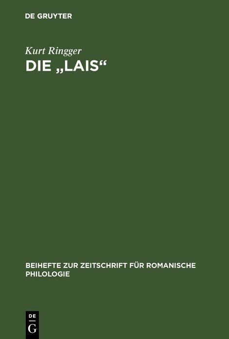 Die "Lais": Zur Struktur der dichterischen Einbildungskraft der Marie de France