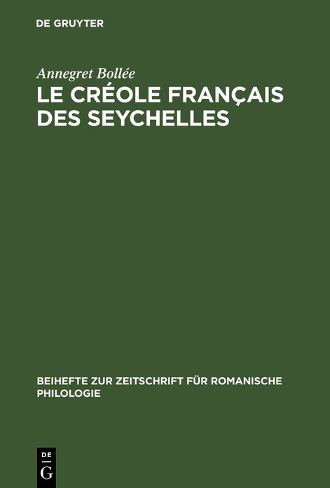 Le crï¿½ole franï¿½ais des Seychelles