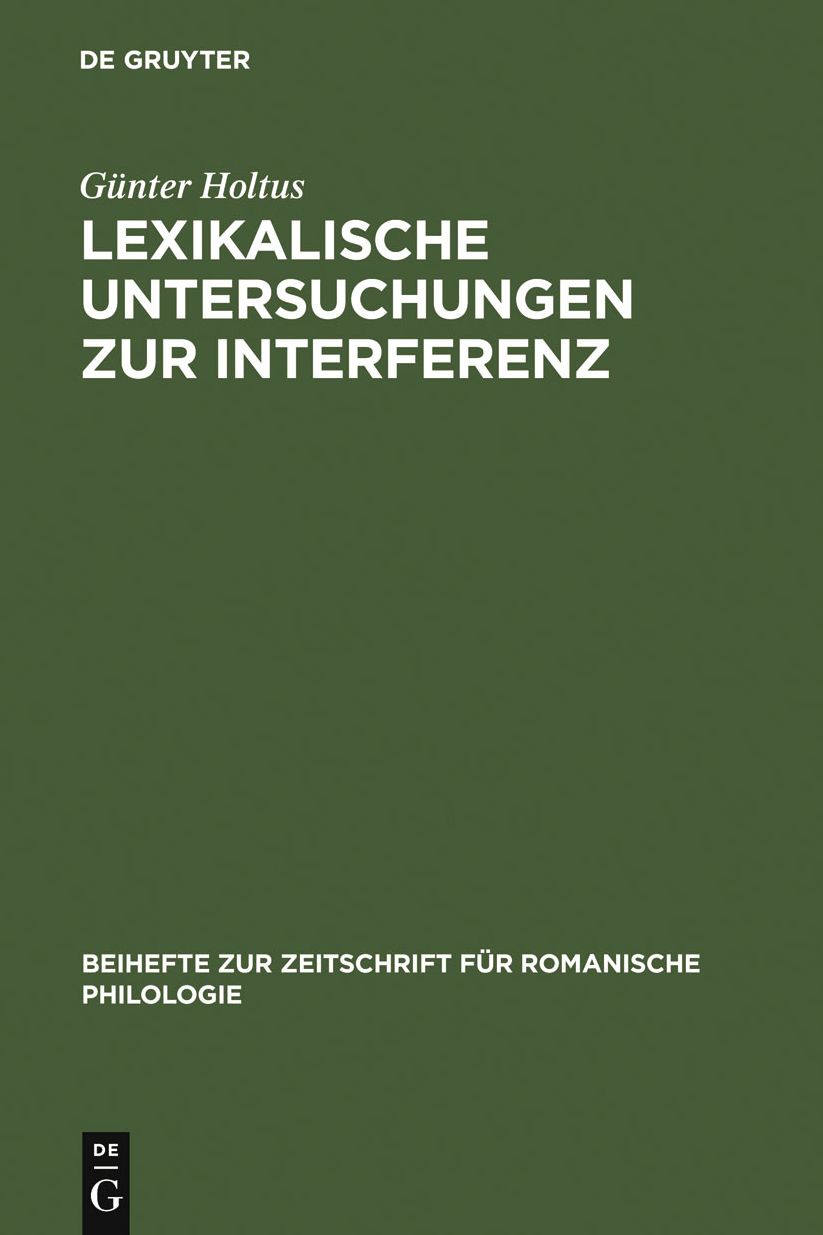 Lexikalische Untersuchungen zur Interferenz: Die franko-italienische Entree d'Espagne