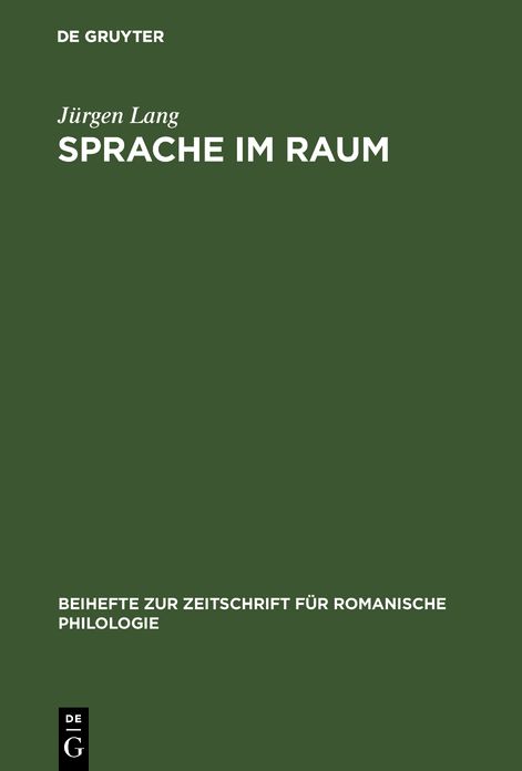 Sprache Im Raum: Zu Den Theoretischen Grundlagen Der Mundartforschung, Unter Ber Cksichtigung Des R Toromanischen Und Leonesischen