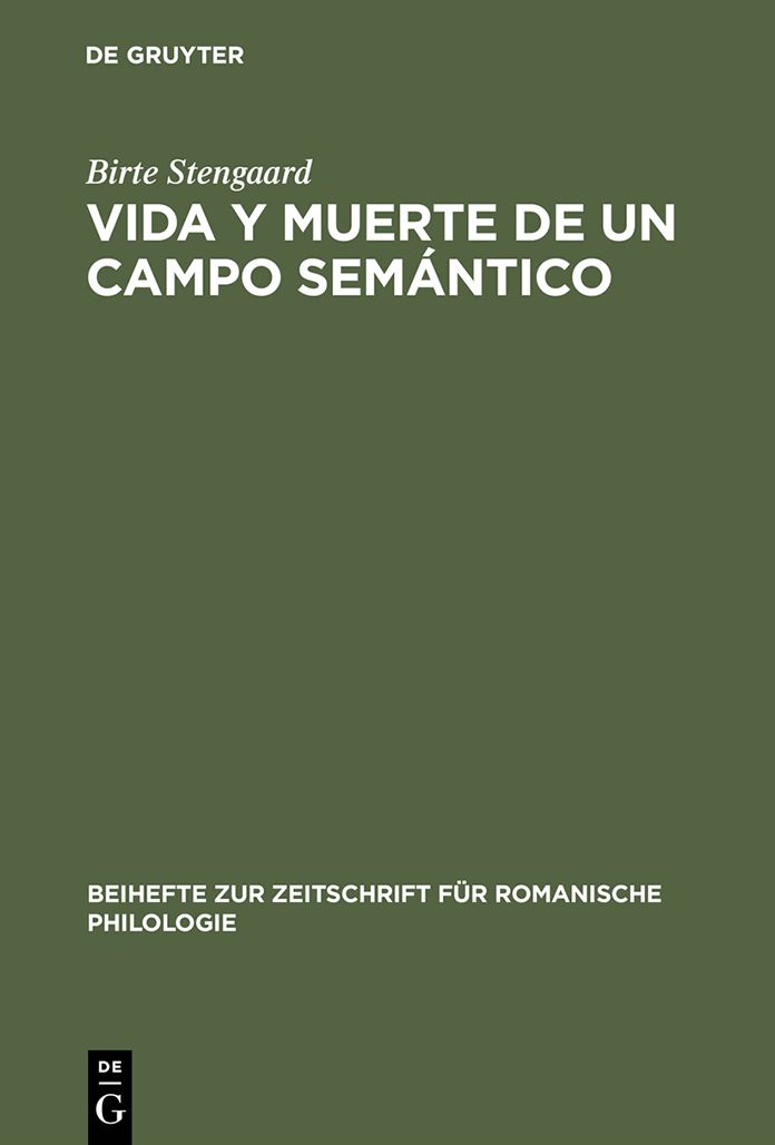 Vida y Muerte de un Campo Semántico: Un estudio de la evolución semántica de los verbos latinos "stare", "sedere" e "iacere" del latín al romance del s. XIII