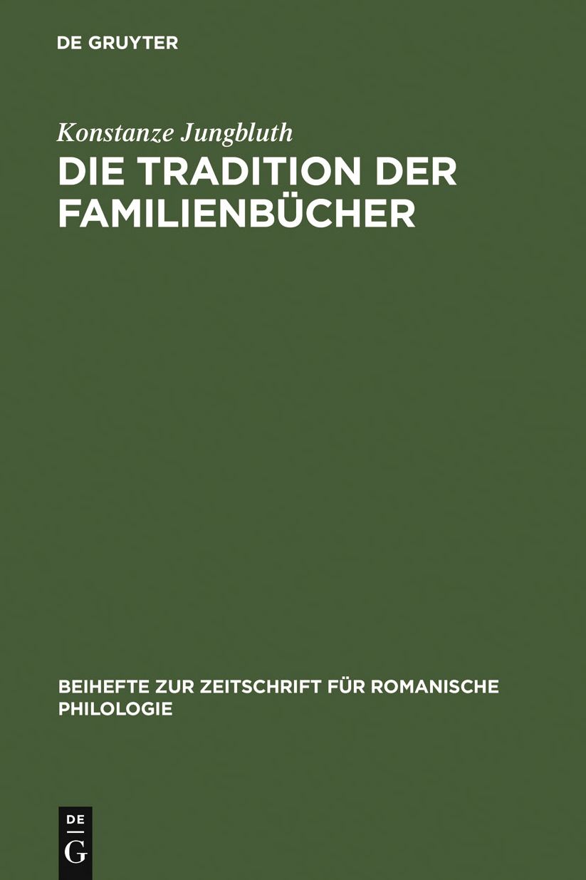 Die Tradition der Familienbucher: Das Katalanische wahrend der Decadencia