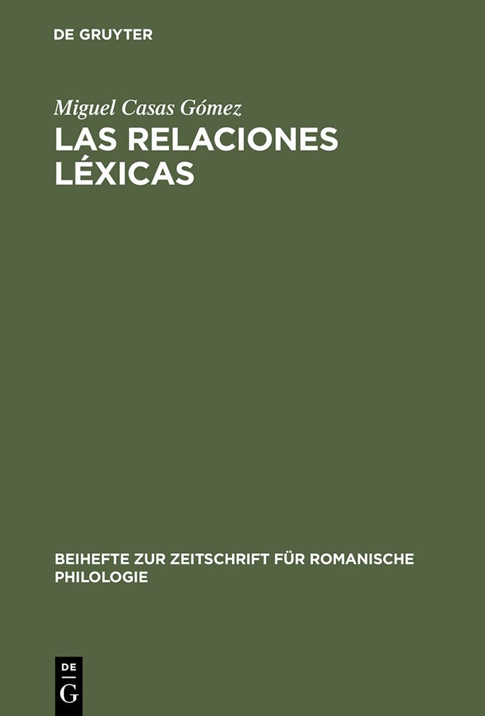 Las relaciones lexicas