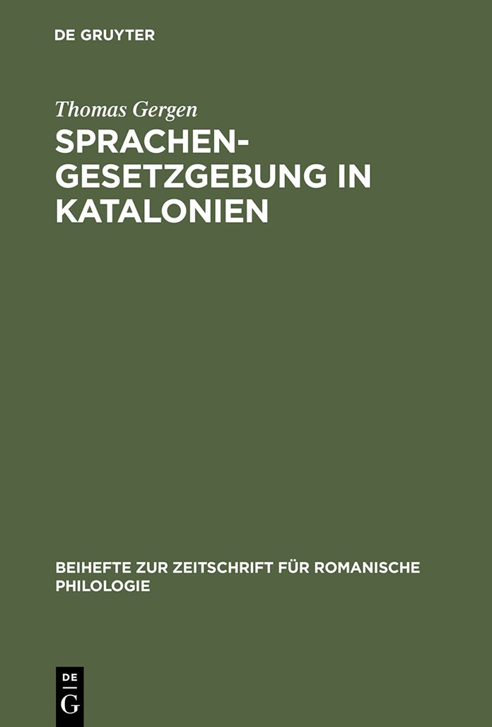Sprachengesetzgebung in Katalonien: Die Debatte um die "Llei de Politica Linguistica" vom 7. Januar 1998