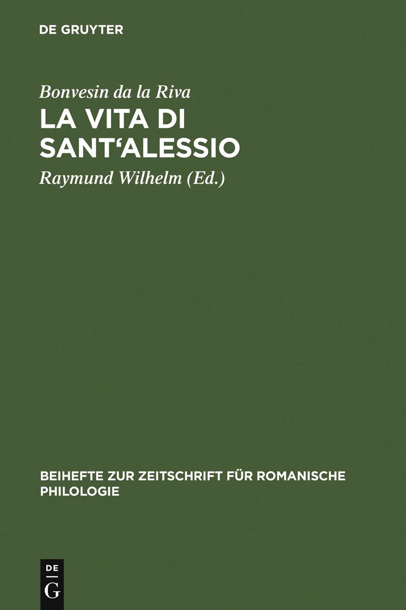 La Vita di Sant'Alessio: Edizione secondo il codice Trivulziano 93
