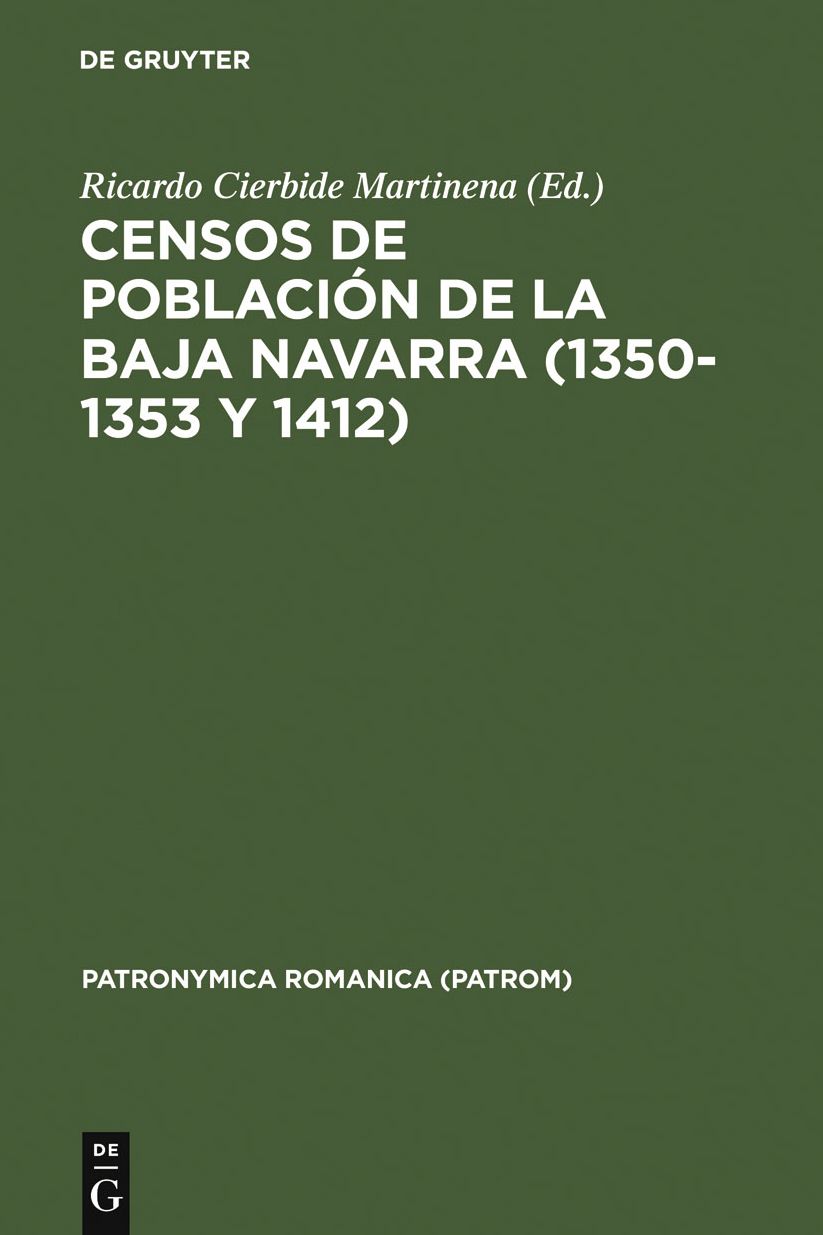Censos de poblacion de la Baja Navarra (1350-1353 y 1412)