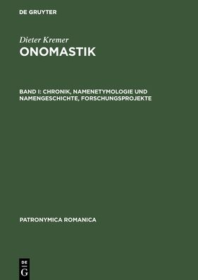 Chronik, Namenetymologie und Namengeschichte, Forschungsprojekte
