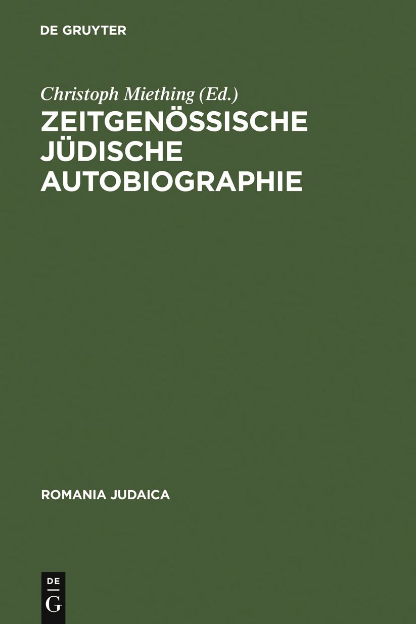 Zeitgenossische judische Autobiographie
