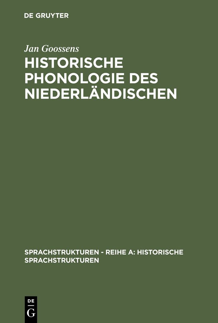 Historische Phonologie des Niederlandischen
