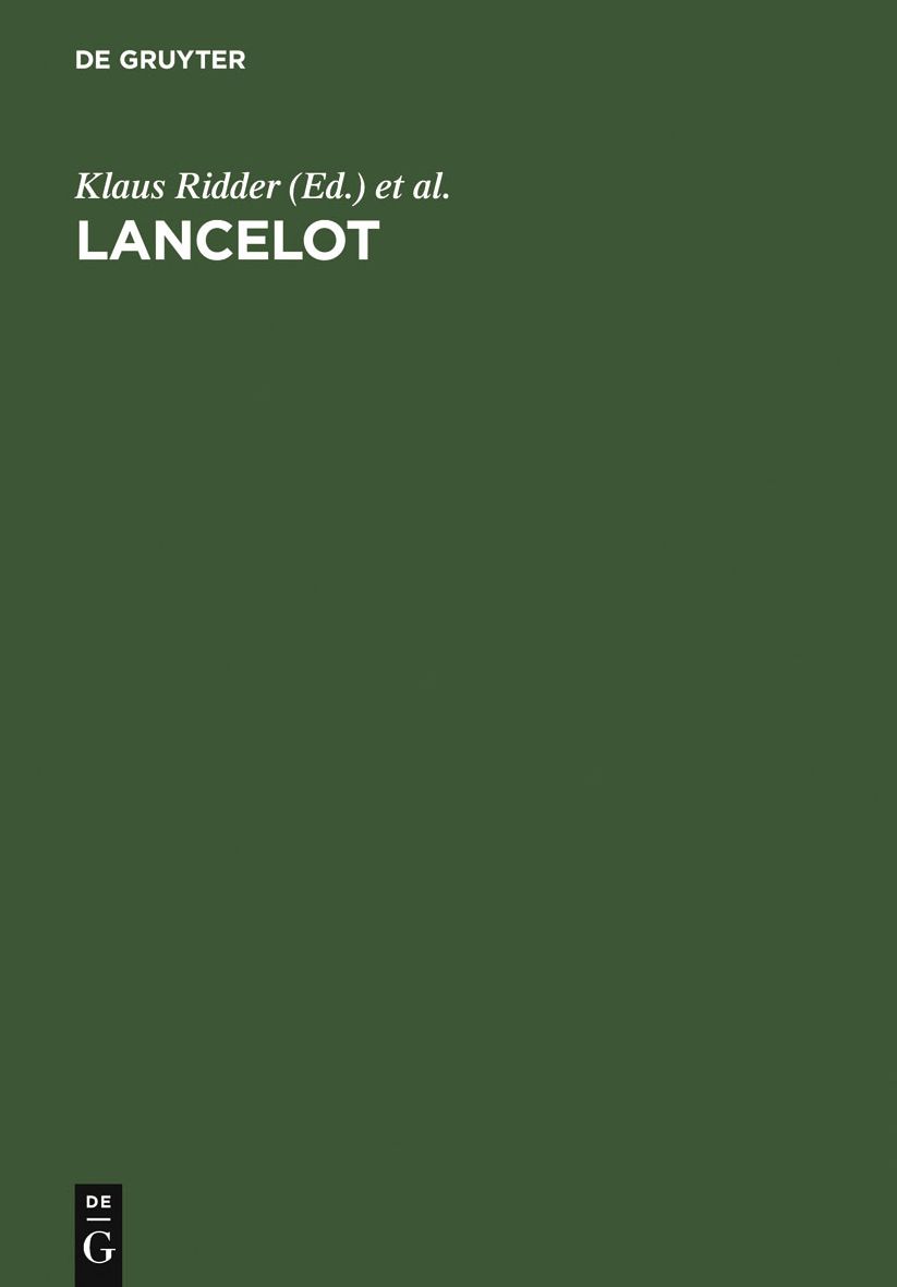 Lancelot: Der mittelhochdeutsche Roman im europaischen Kontext