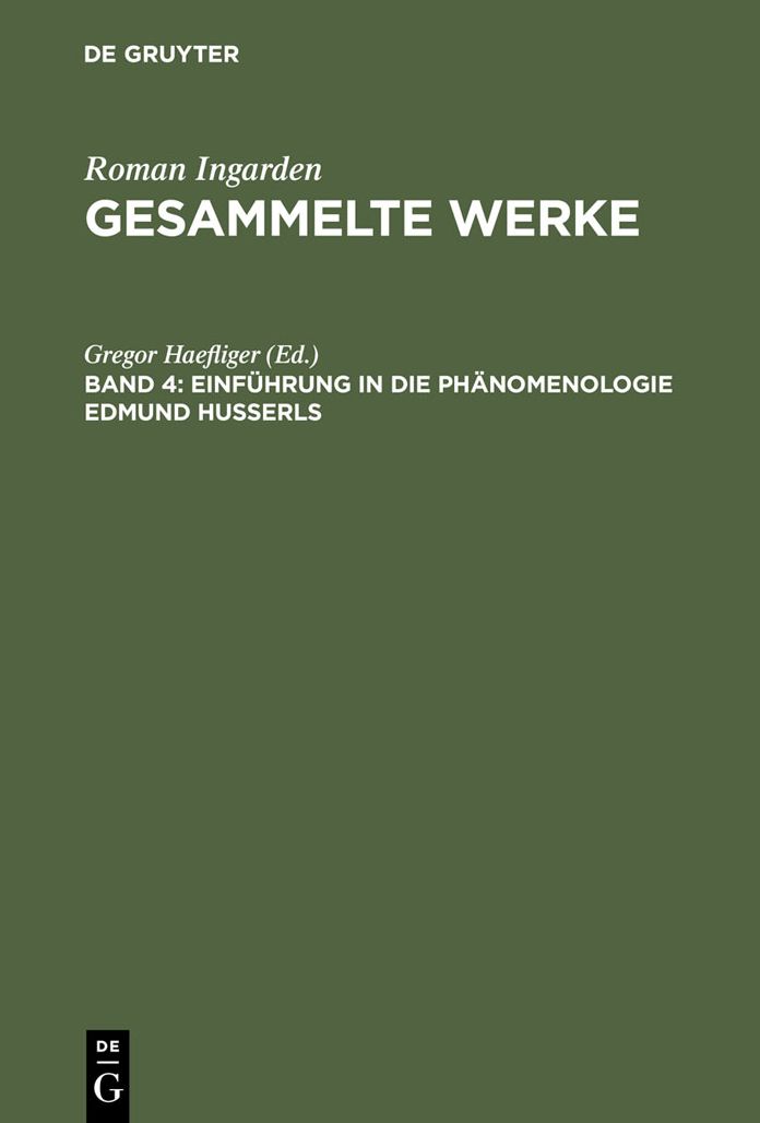 Einfuhrung in die Phanomenologie Edmund Husserls: Osloer Vorlesungen (1967)