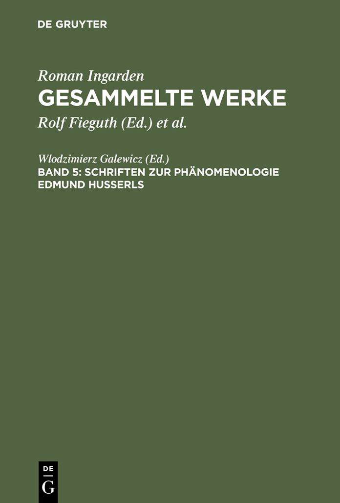 Schriften zur Phanomenologie Edmund Husserls