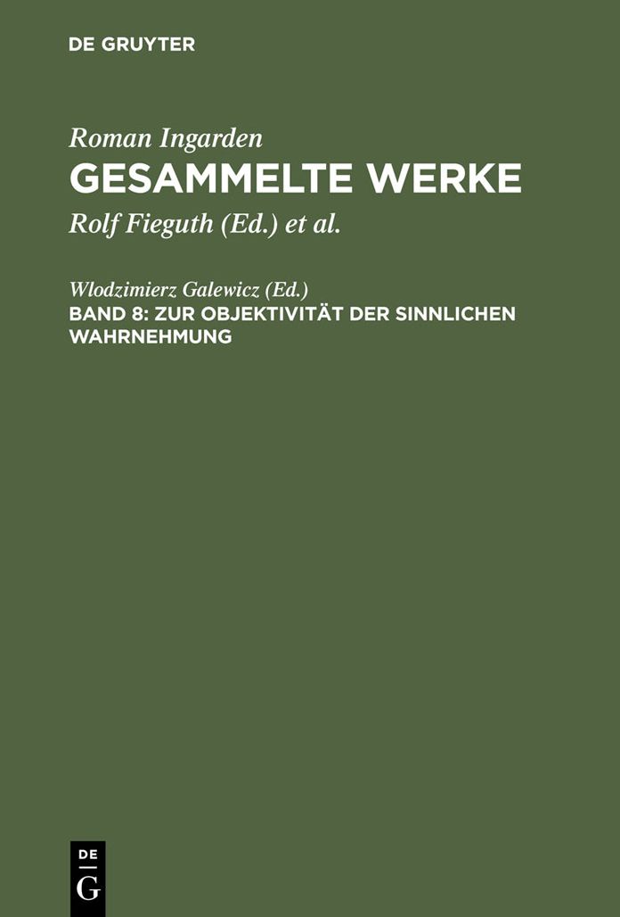 Zur Objektivitat der sinnlichen Wahrnehmung