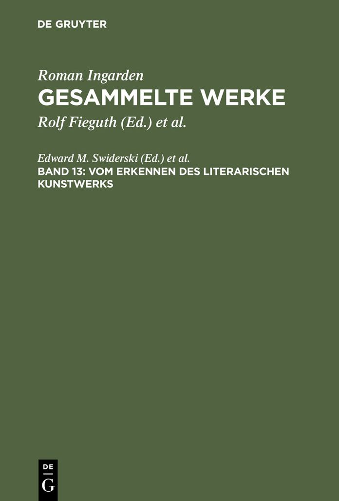 Vom Erkennen des literarischen Kunstwerks