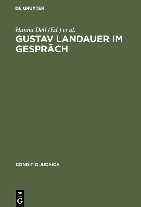 Gustav Landauer im Gesprach: Symposium zum 125. Geburtstag