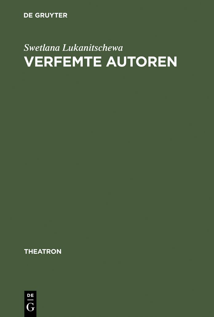 Verfemte Autoren: Werke von Marina Cvetaeva, Michail Bulgakov, Aleksandr Vvedenskij und Daniil Charms auf den deutschen Buhnen der 90er Jahre