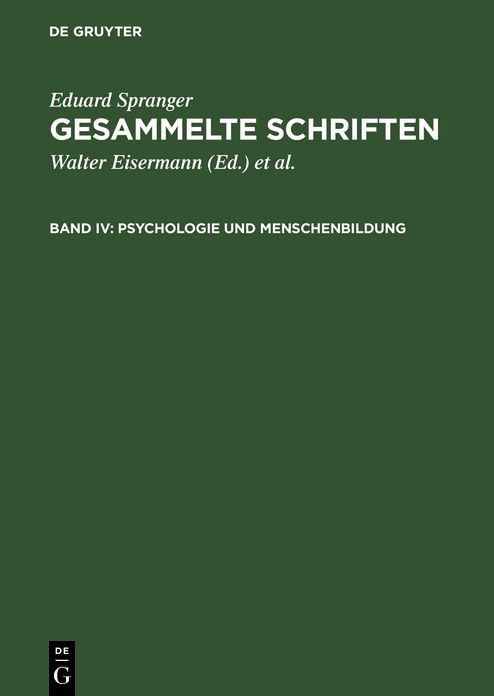 Psychologie und Menschenbildung