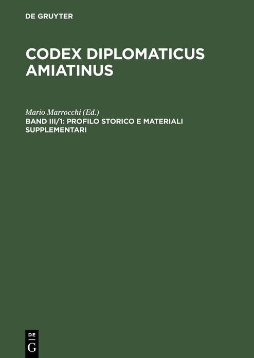Profilo storico e materiali supplementari