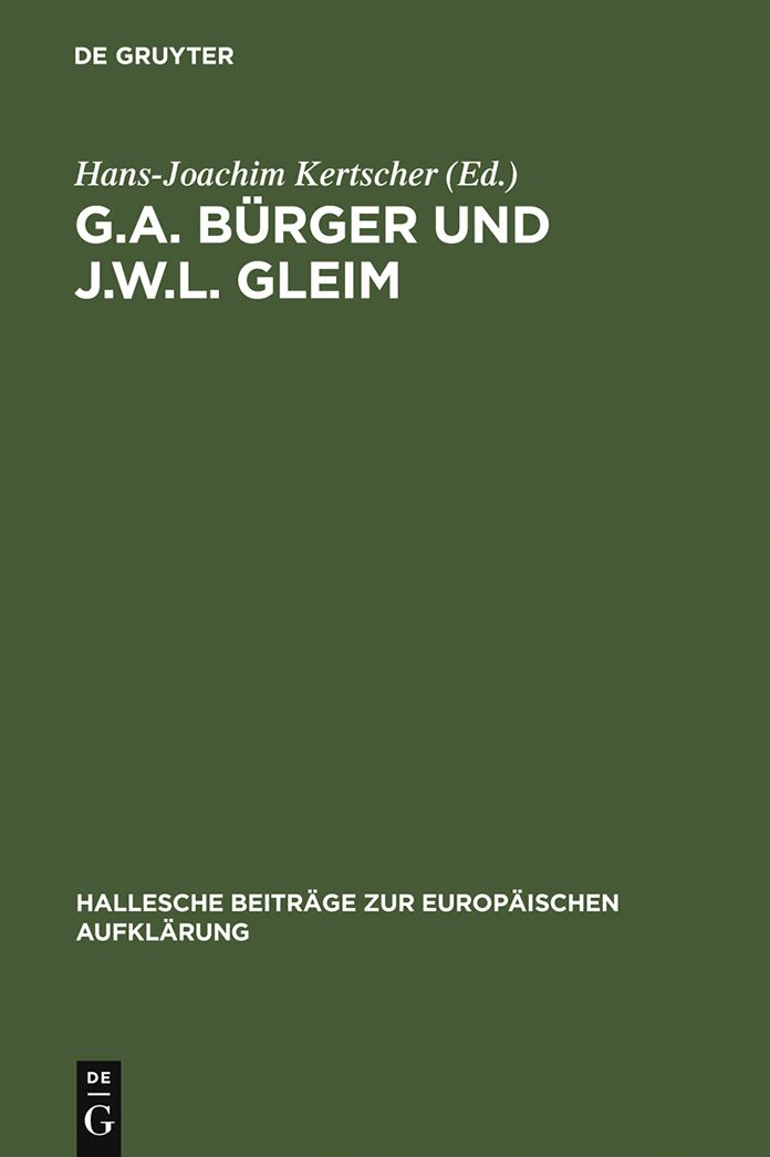 G.A. Burger und J.W.L. Gleim