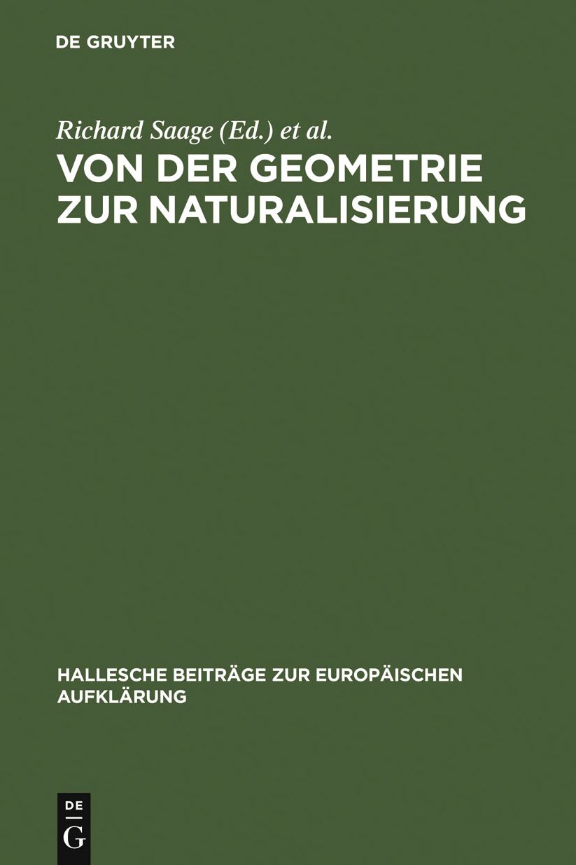 Von der Geometrie zur Naturalisierung: Utopisches Denken im 18. Jahrhundert zwischen literarischer Fiktion und fruhneuzeitlicher Gartenkunst