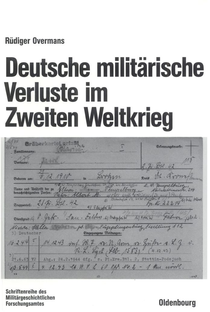 Deutsche militarische Verluste im Zweiten Weltkrieg