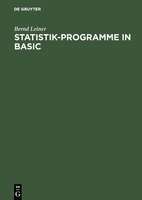 Statistik-Programme in BASIC