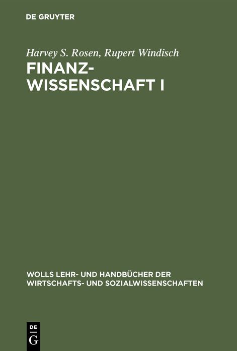 Finanzwissenschaft I
