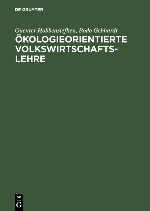 Ökologieorientierte Volkswirtschaftslehre