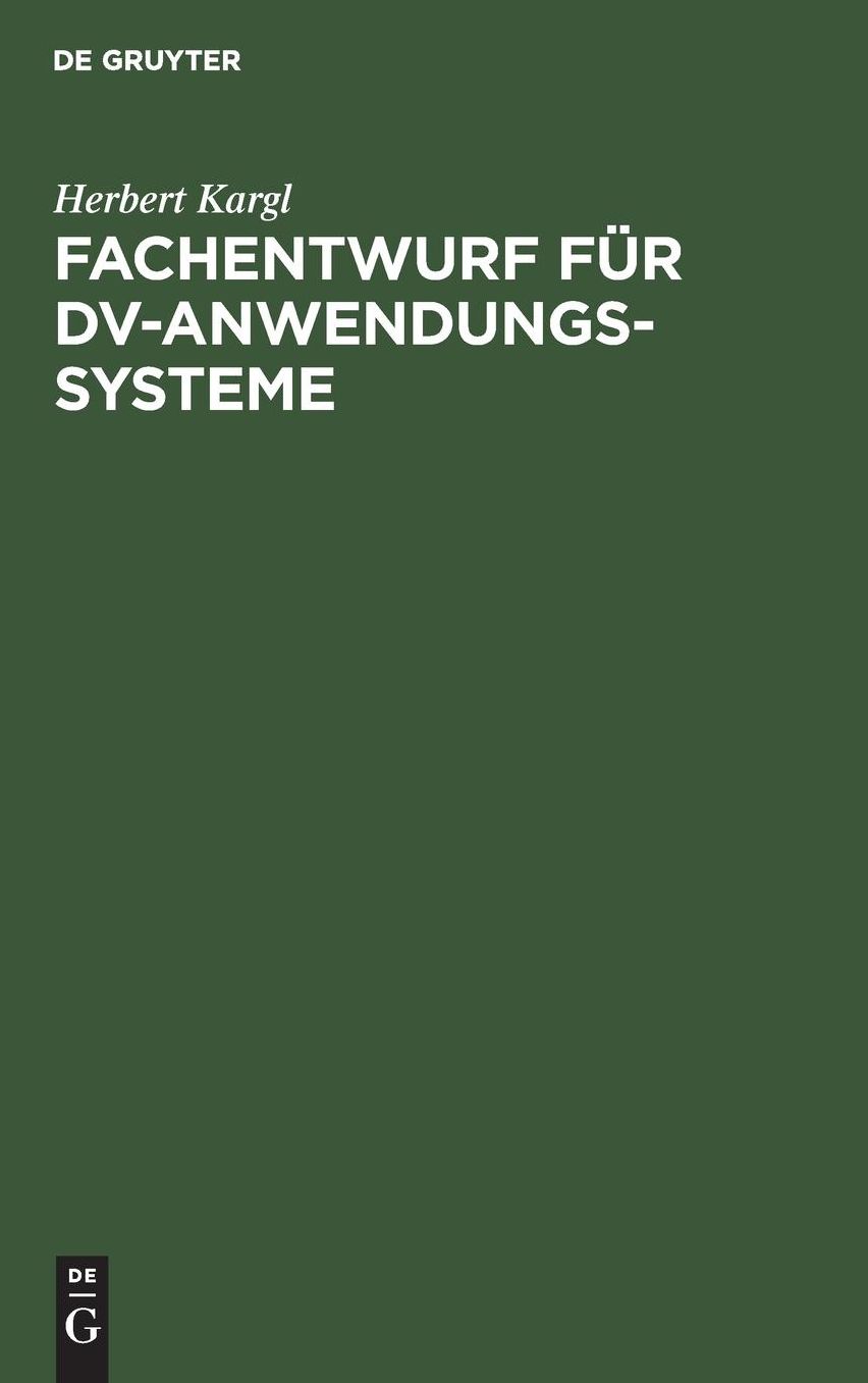 Fachentwurf für DV-Anwendungssysteme