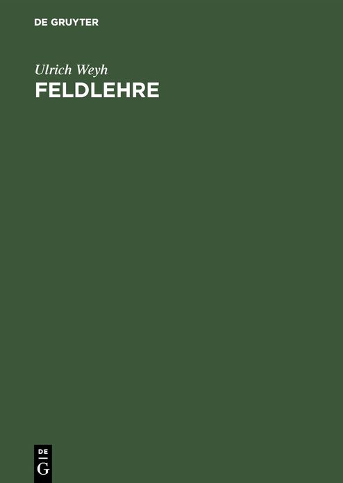 Feldlehre: Die Grundlagen der Lehre vom elektrischen und magnetischen Feld