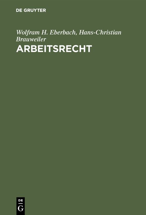 Arbeitsrecht: Systematische Darstellung