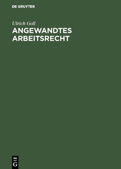 Angewandtes Arbeitsrecht