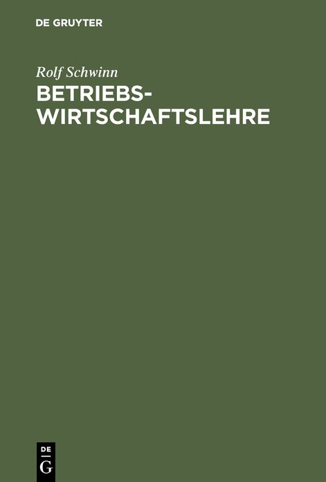 Betriebswirtschaftslehre