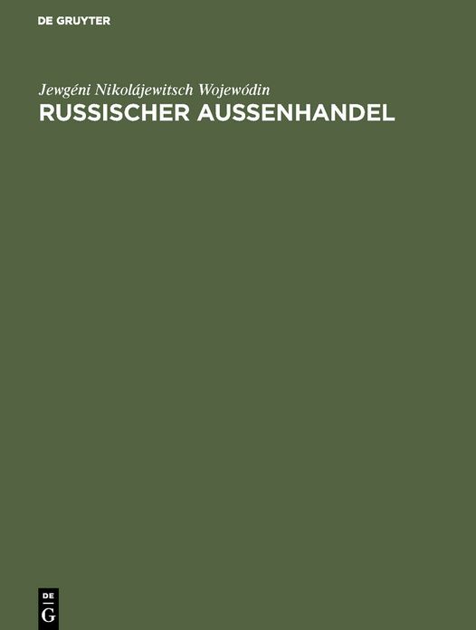 Russischer Außenhandel: Russischer Text mit deutschen Vokabelangaben