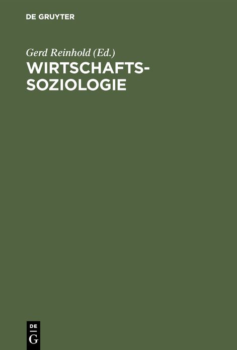 Wirtschaftssoziologie