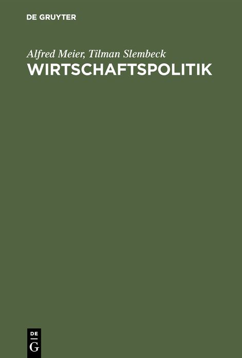 Wirtschaftspolitik: Kognitiv-evolutionärer Ansatz