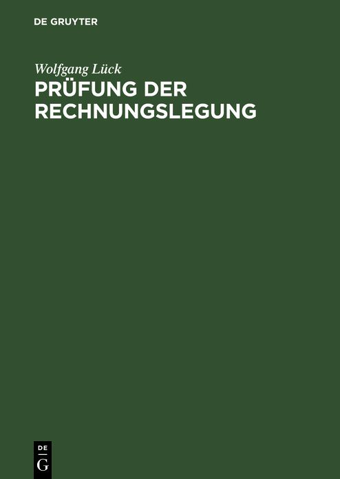 Prüfung der Rechnungslegung: Jahresabschlußprüfung