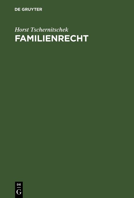 Familienrecht: Studienbuch
