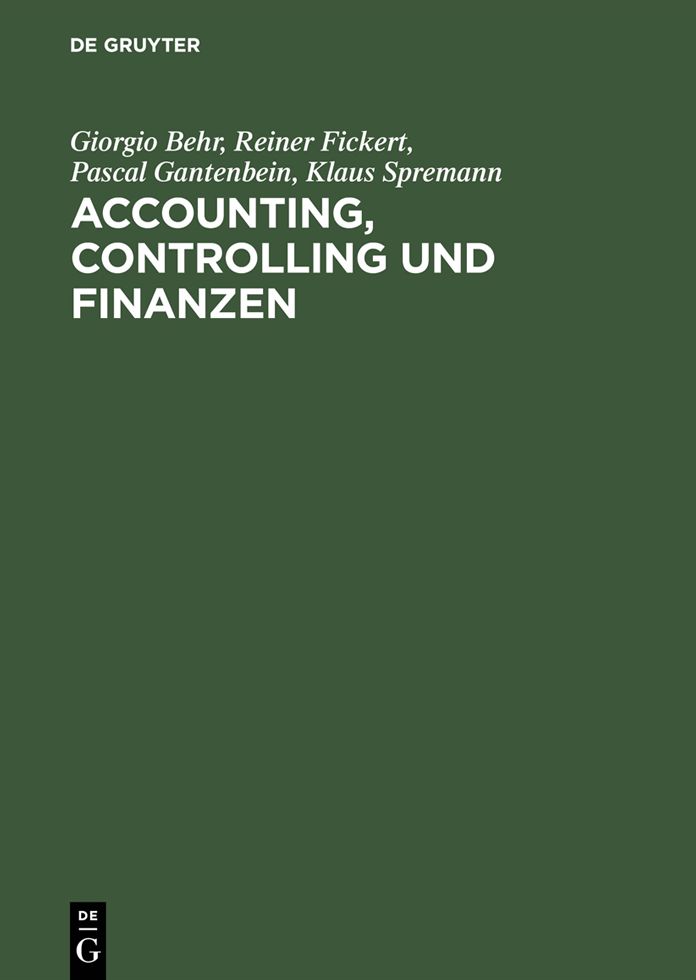 Accounting, Controlling und Finanzen: Einfuhrung