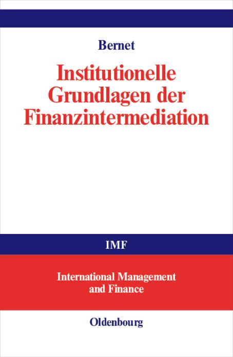 Institutionelle Grundlagen der Finanzintermediation