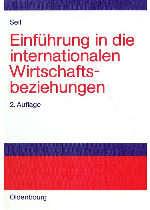 Einfuhrung in die internationalen Wirtschaftsbeziehungen