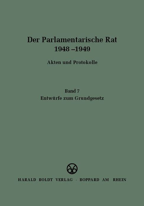 Entwurfe zum Grundgesetz