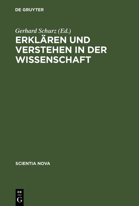 Erklaren und Verstehen in der Wissenschaft
