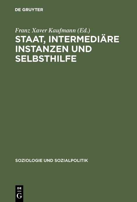 Staat, Intermediare Instanzen Und Selbsthilfe