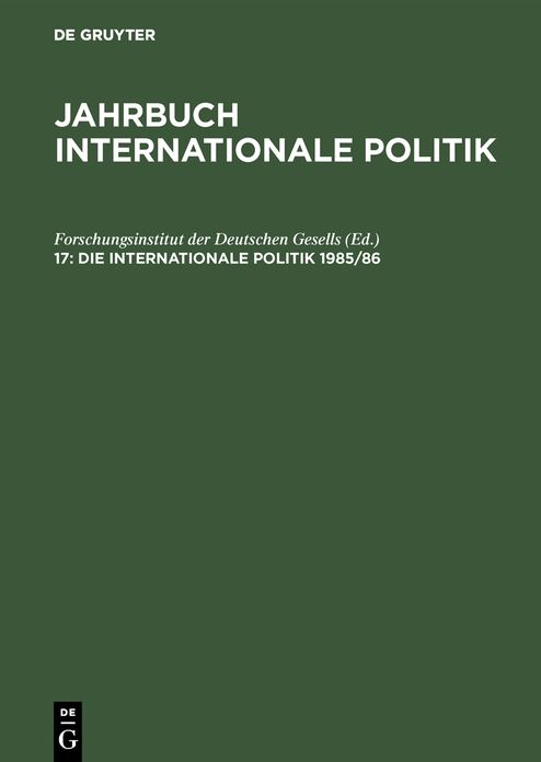 Die Internationale Politik 1985/86