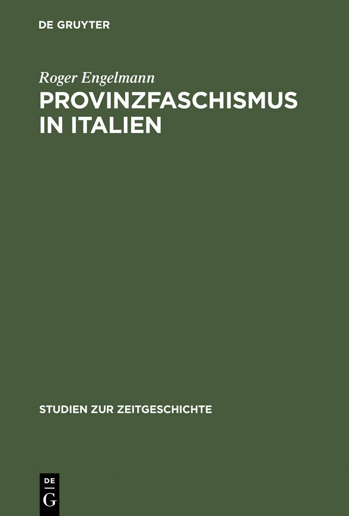 Provinzfaschismus in Italien: Politische Gewalt und Herrschaftsbildung in der Marmorregion Carrara 1921-1924