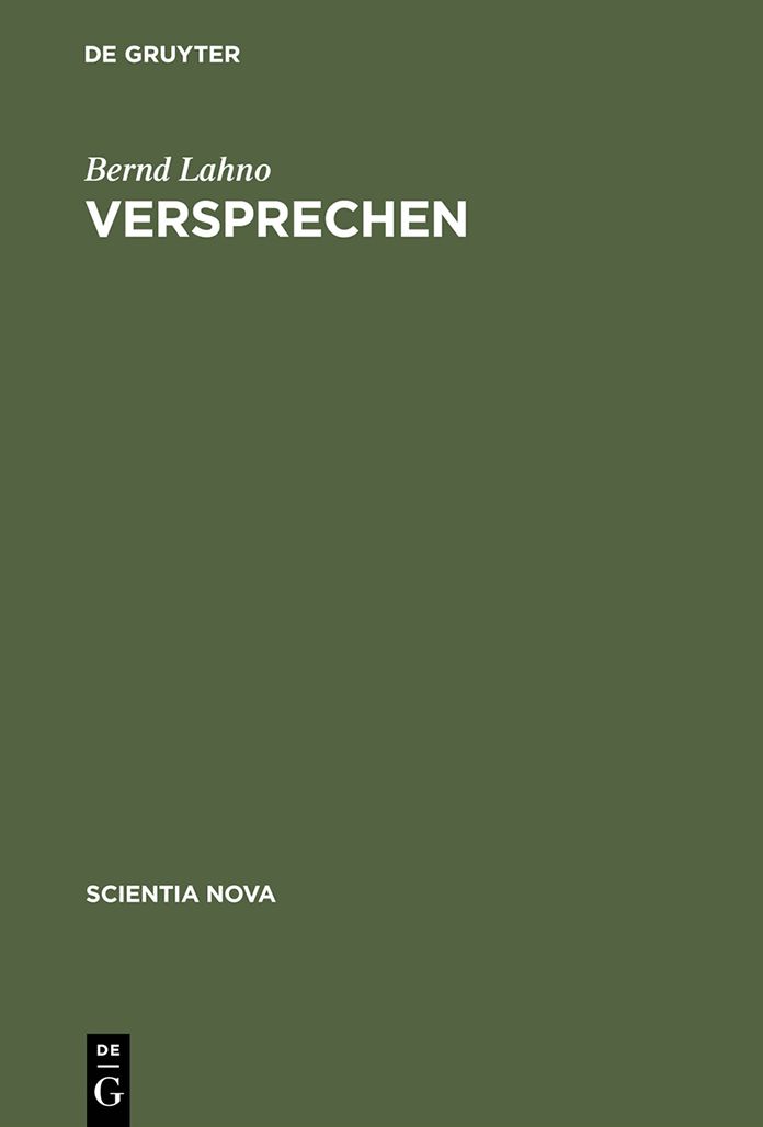 Versprechen: Uberlegungen zu einer kunstlichen Tugend