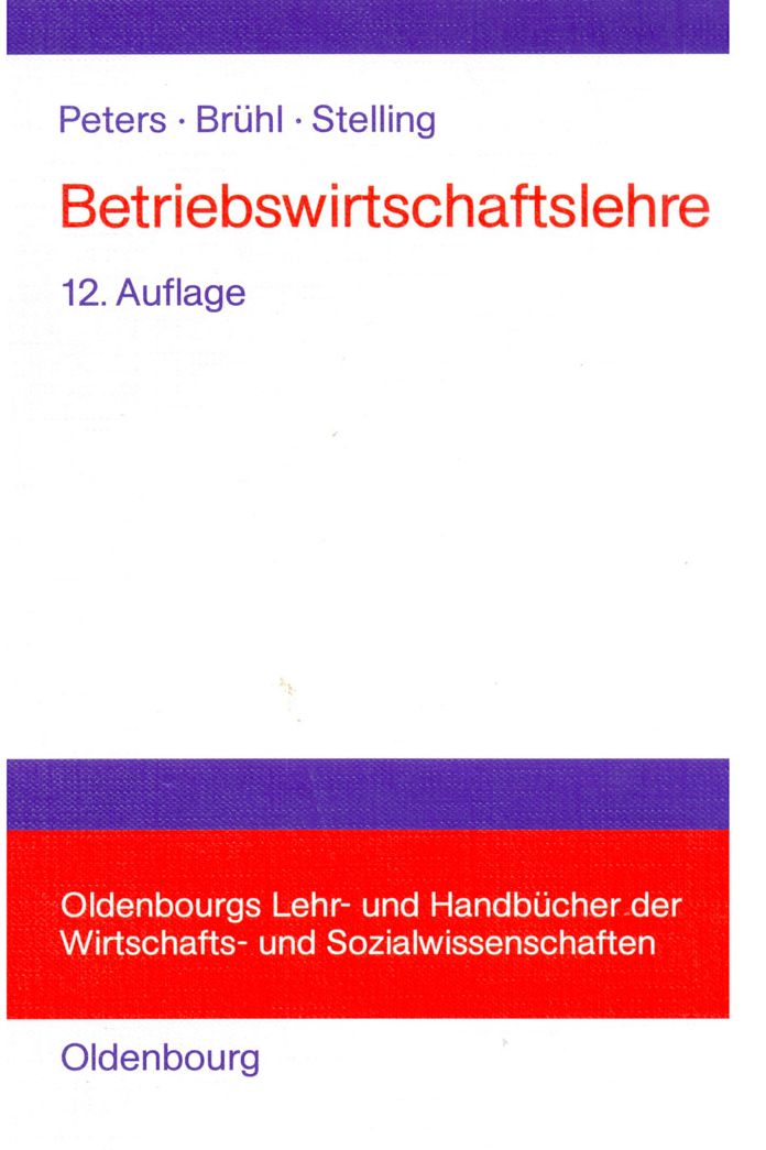 Betriebswirtschaftslehre: Einfuhrung