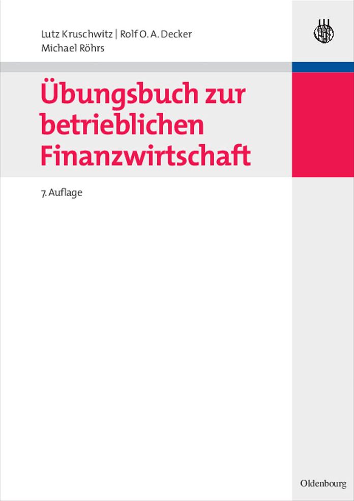 Ubungsbuch zur betrieblichen Finanzwirtschaft